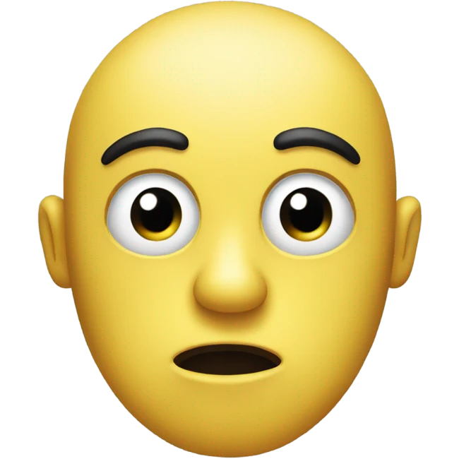 Eyes looking to the side yellow face emoji emoji
