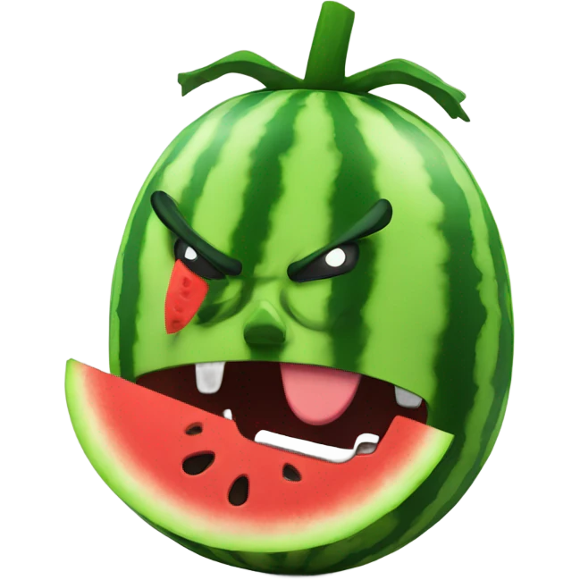 Angry Watermelon emoji
