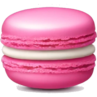 Pink macaroon emoji