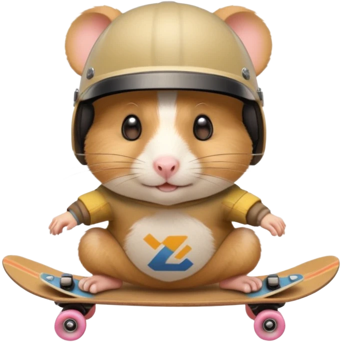 skater hamster emoji