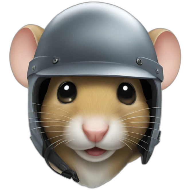 mouse in helmet emoji