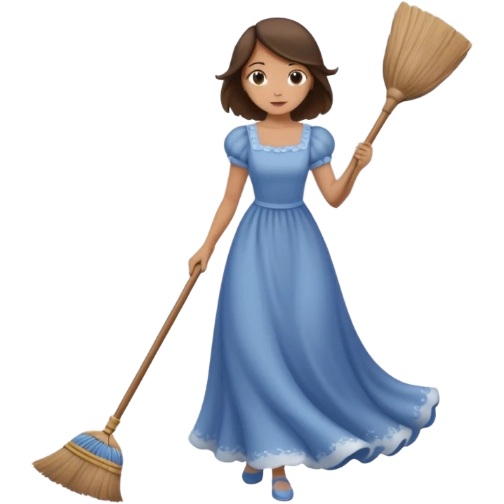 lady sweeping dust emoji