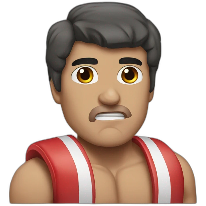 Rocky balboa boxing no mustache emoji
