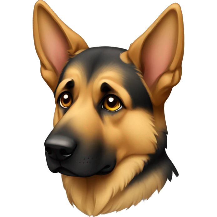 German Shepard sad emoji