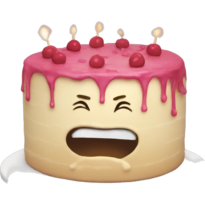 Rude cake funny  emoji