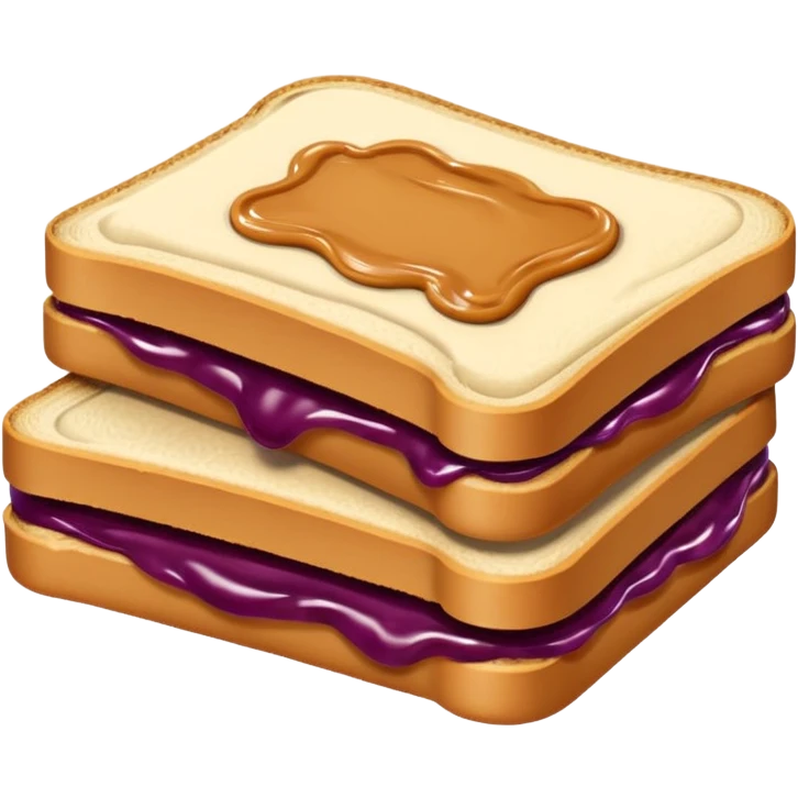 Peanut butter and jelly emoji