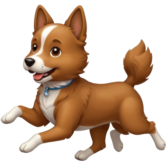 a dog running emoji