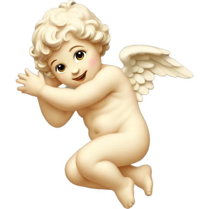 Vintage cherub emoji