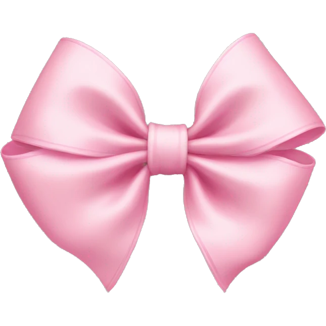 baby pink bow emoji