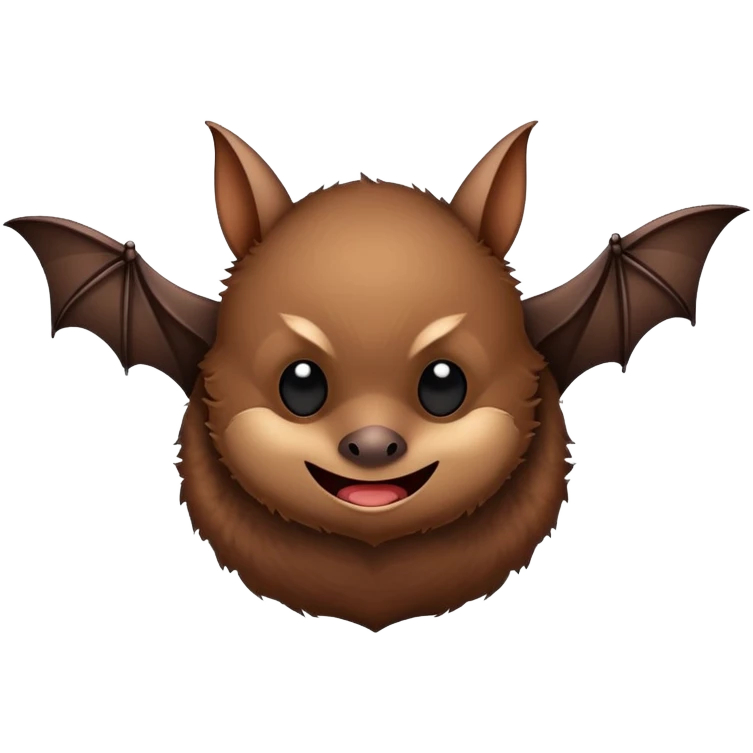 upside down sleeping bat emoji
