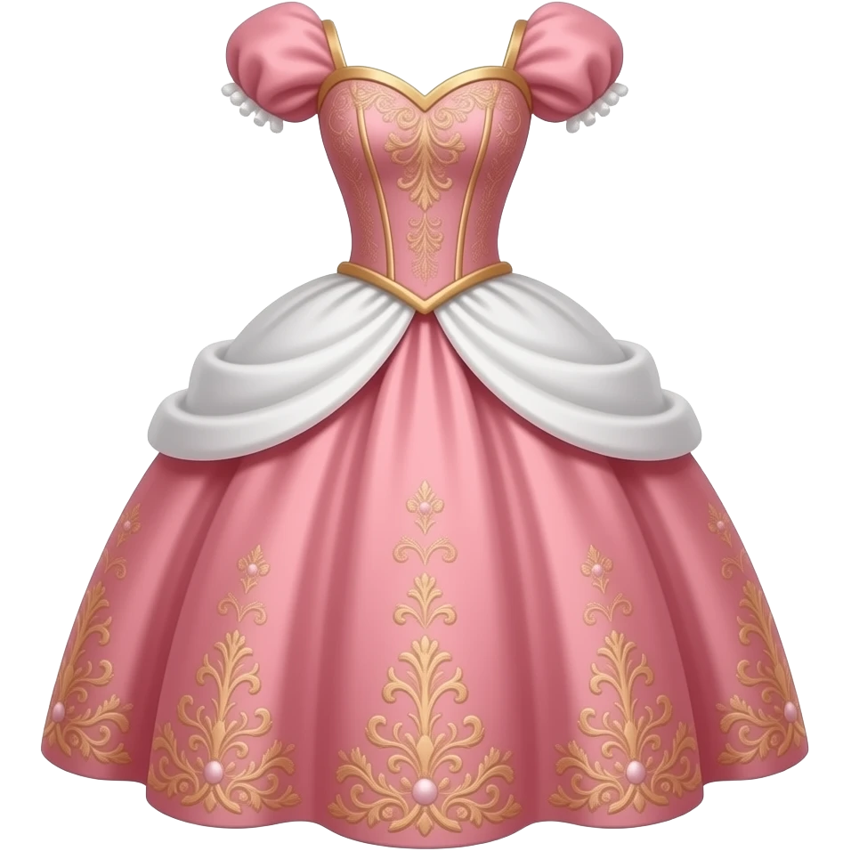 Princess dress on a fossilated dinosaur emoji