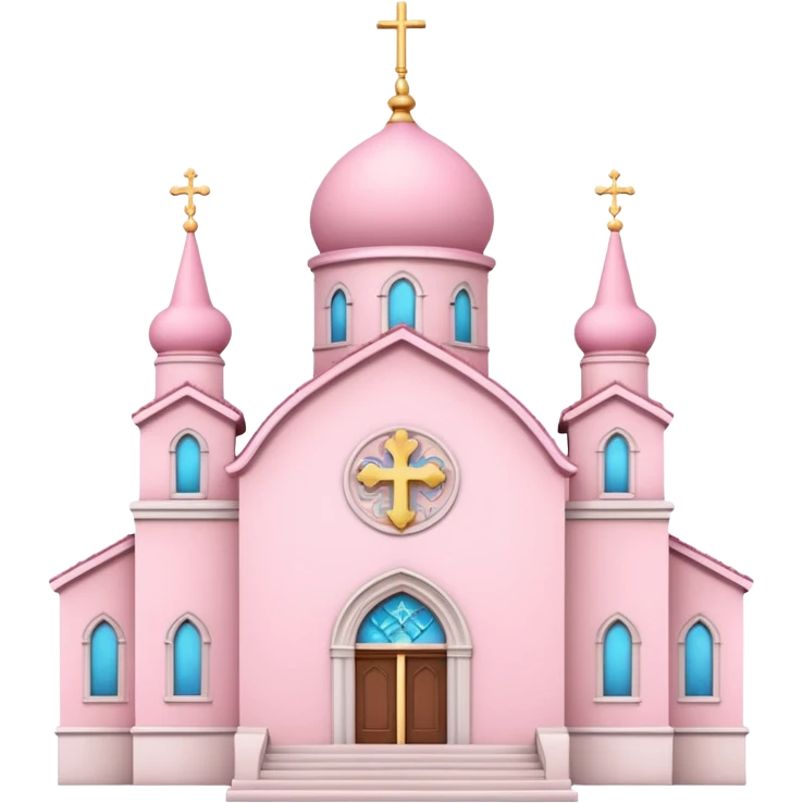 Pink church of love emoji