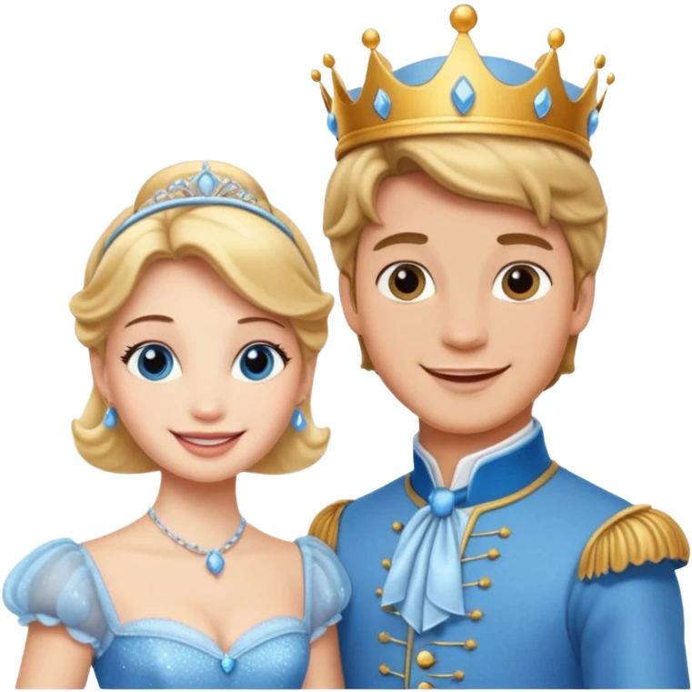 Cinderella and the Prince emoji