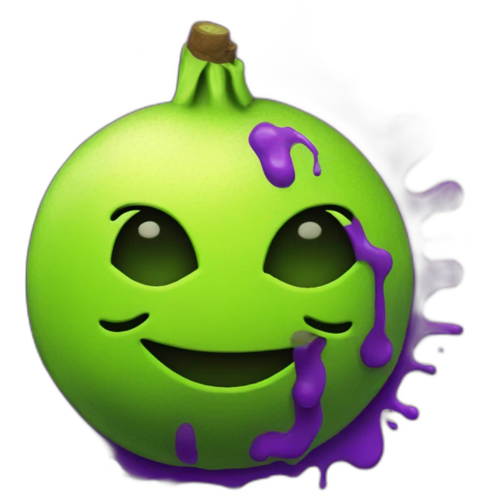lemon-green-and-purple-neon-spray graffiti emoji