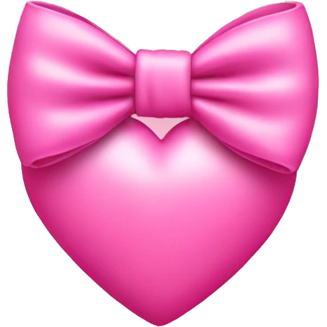 bow pink heart  emoji
