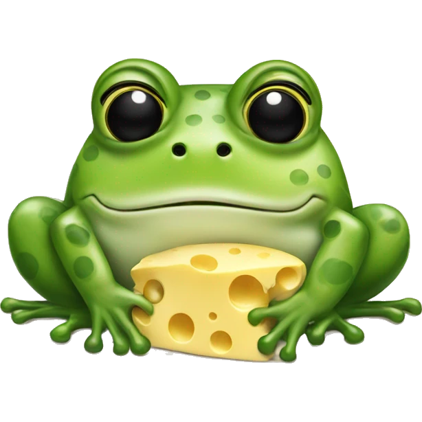 frog made of cheese emoji