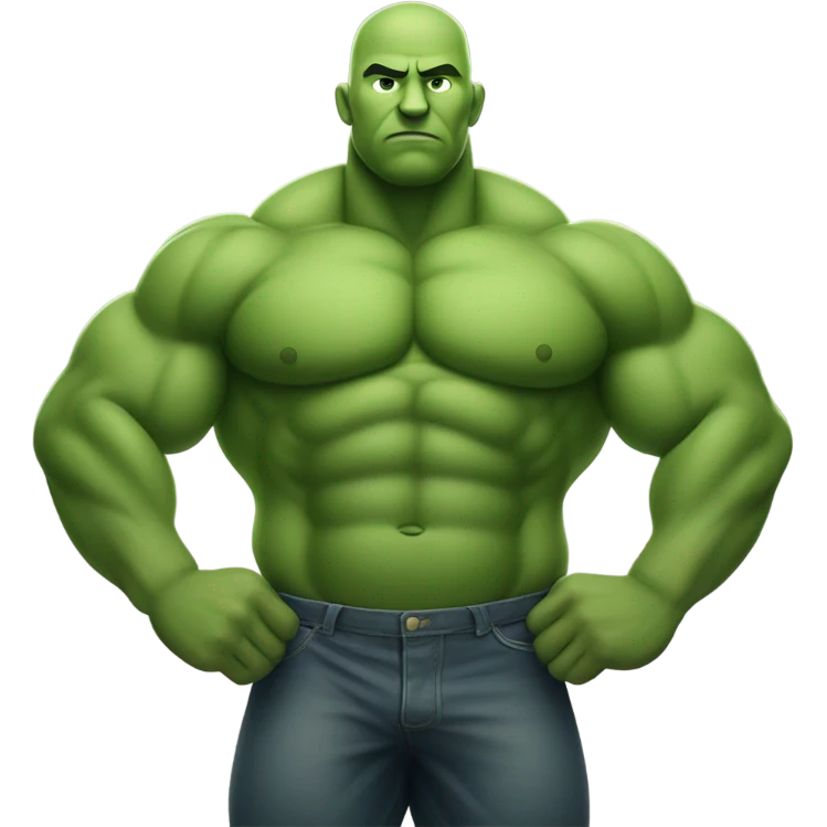 Pregnant hulk emoji