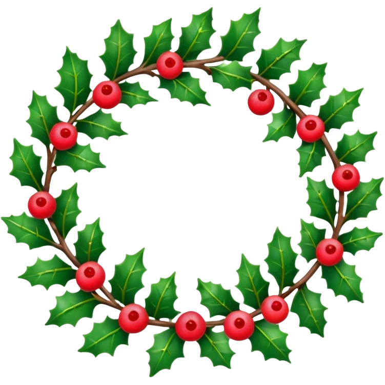 christmas wreath border with space inside emoji