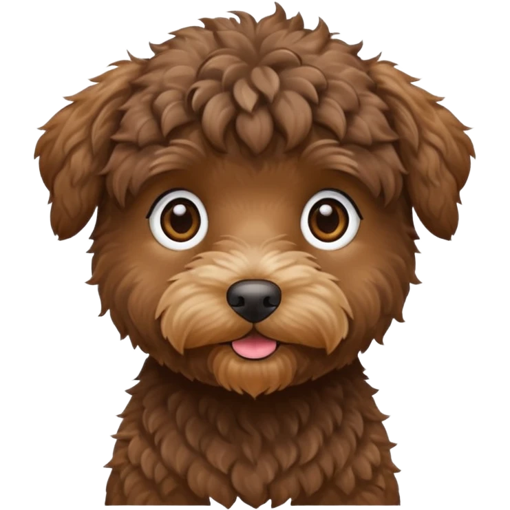 Brown schnoodle  emoji