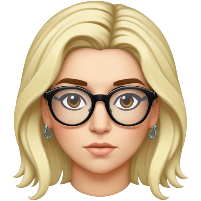 Ke$ha being a badass with glasses emoji