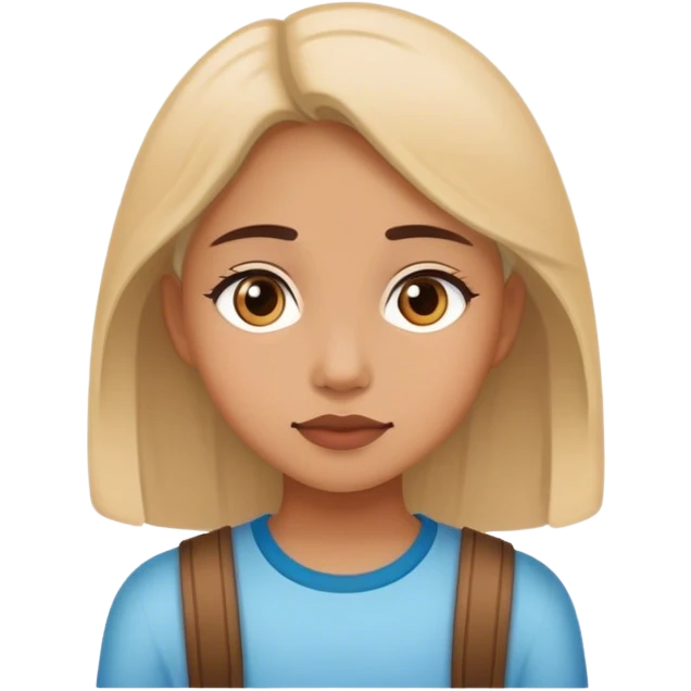 Girl waiting for friend emoji
