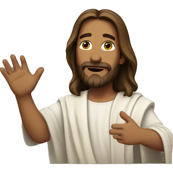 Jesus saves you emoji