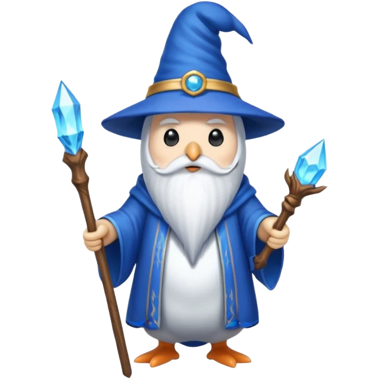 Penguin Wizard emoji