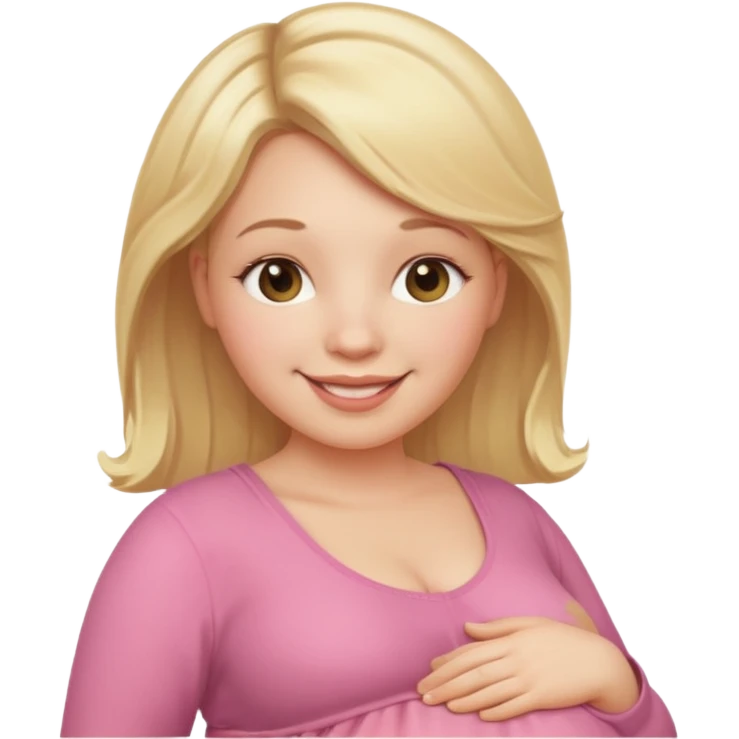 pregnant white woman with blonde hair emoji