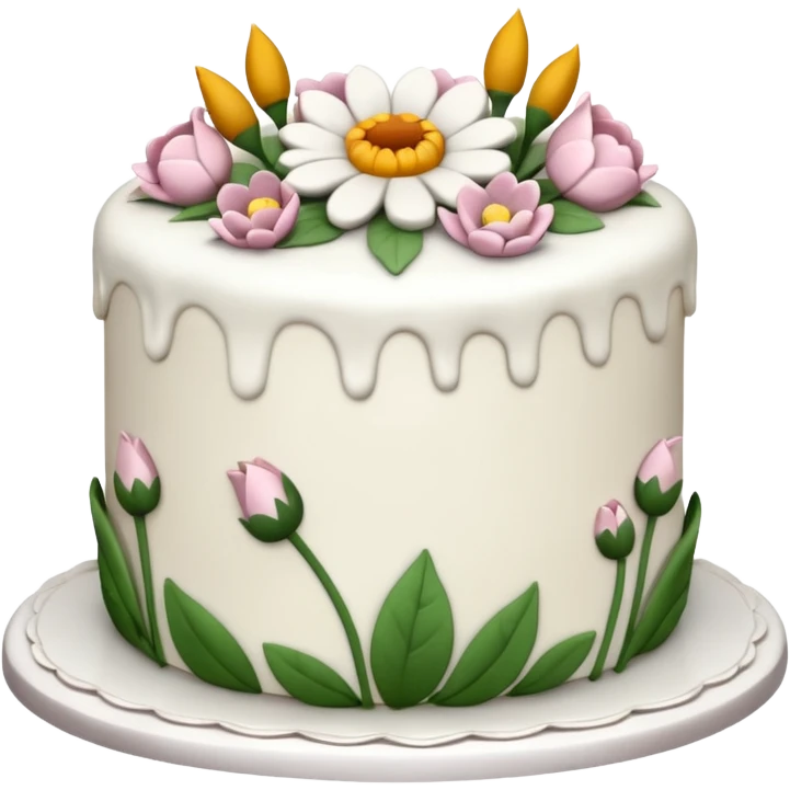 floral cake realistic aeshthethic   emoji