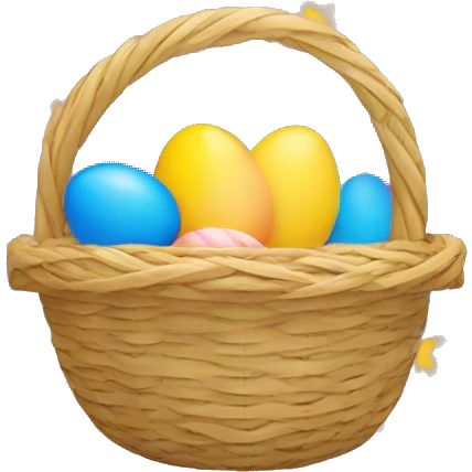 easter basket with eu flag eggs emoji