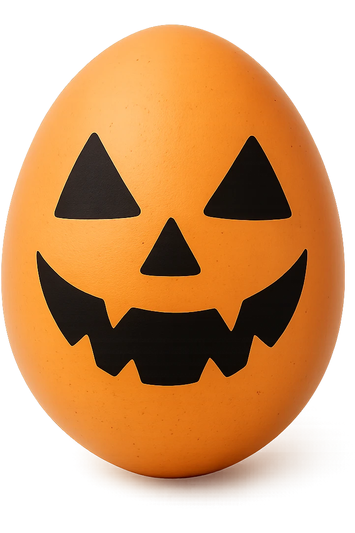 Halloween egg, remove background emoji
