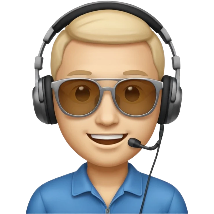 make an face emoji. I will use it for my music playlist. so make it cool and about music emoji