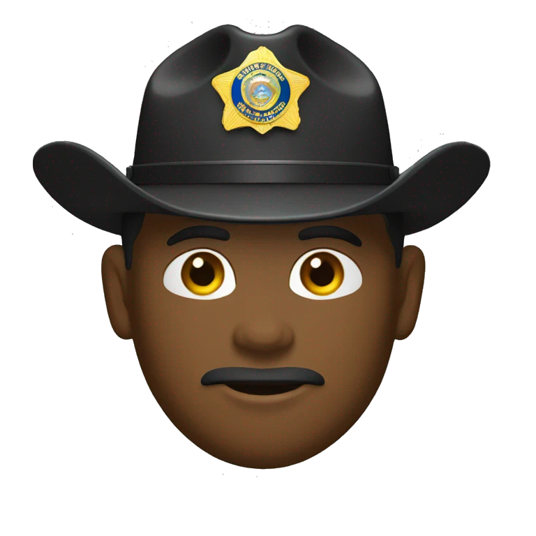 state trooper black campaign hat emoji