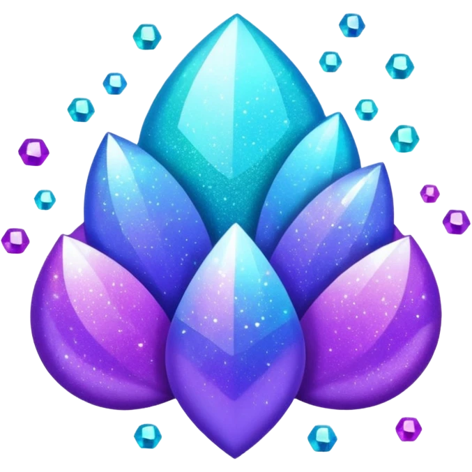 glitter purple and cian !  emoji