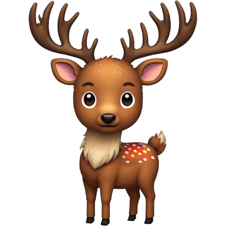 pixel deer eating words emoji