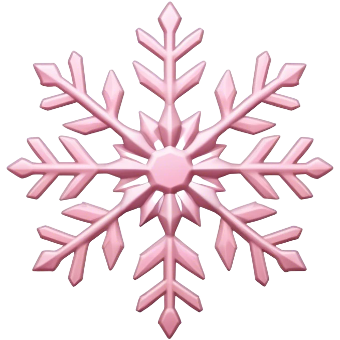 pastel pink snowflake  emoji