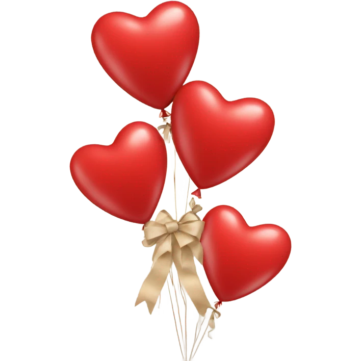 red heart biegie bows emoji