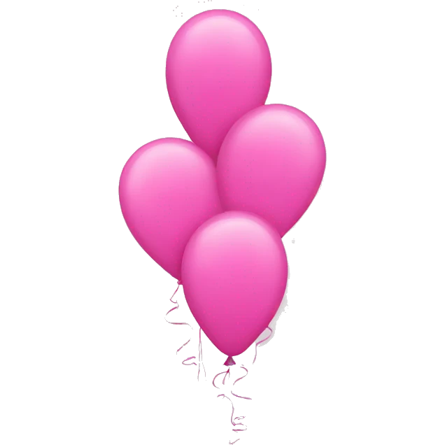 Pink balloons emoji