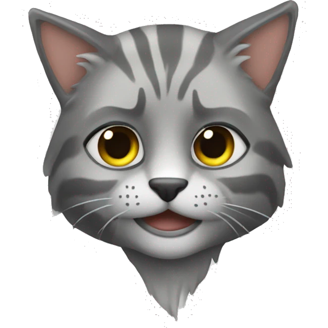 Серый вислоухий кот emoji