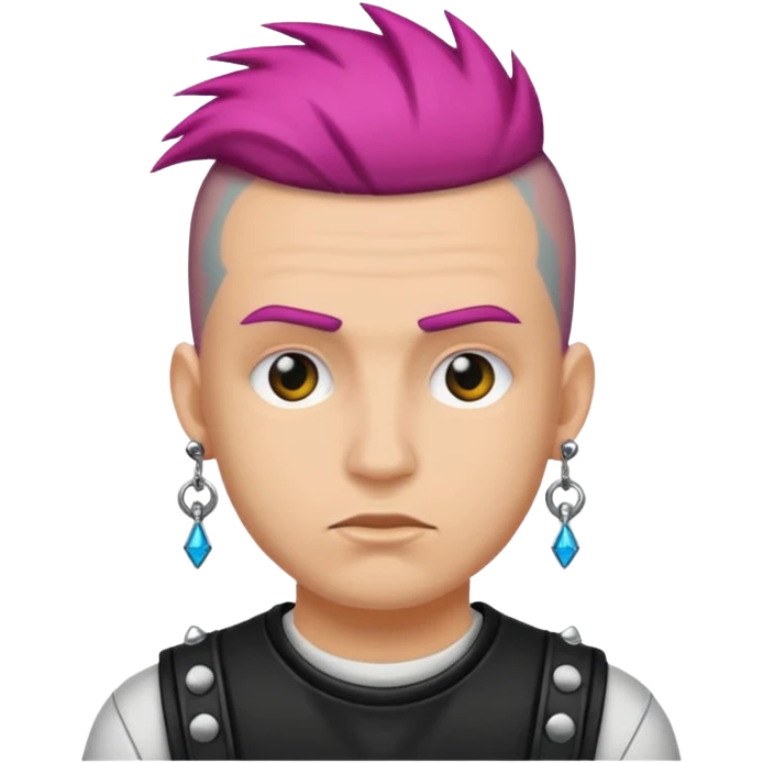 punk man wearing earrings emoji
