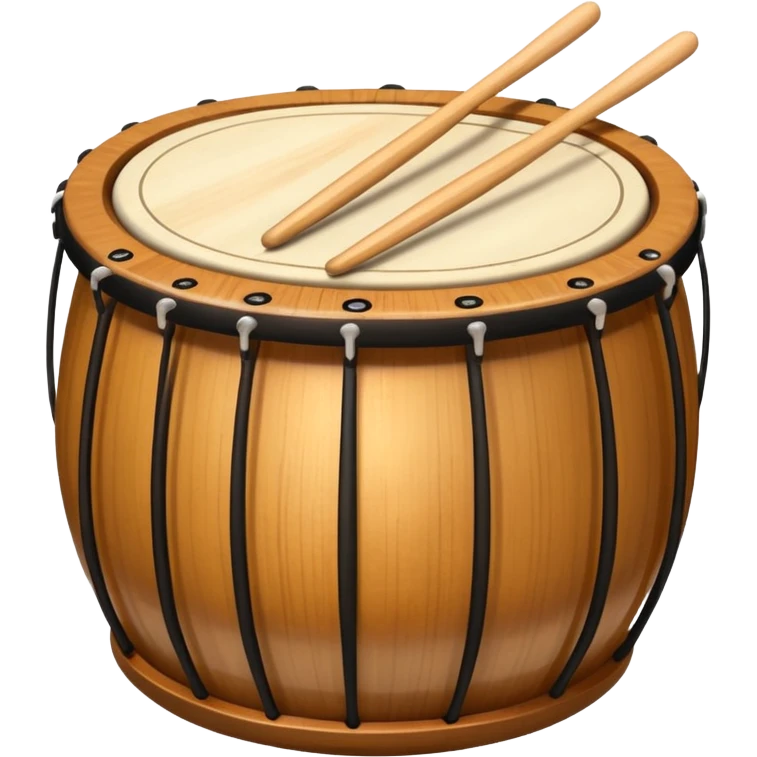 tabla with drumsticks, apple style emoji emoji