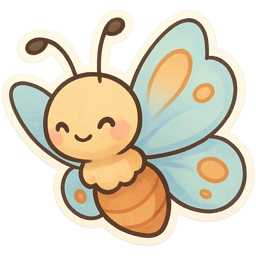 一只可爱的蝴蝶 emoji