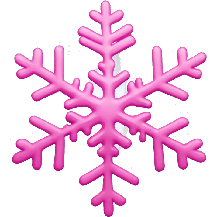 Pink snowflake emoji