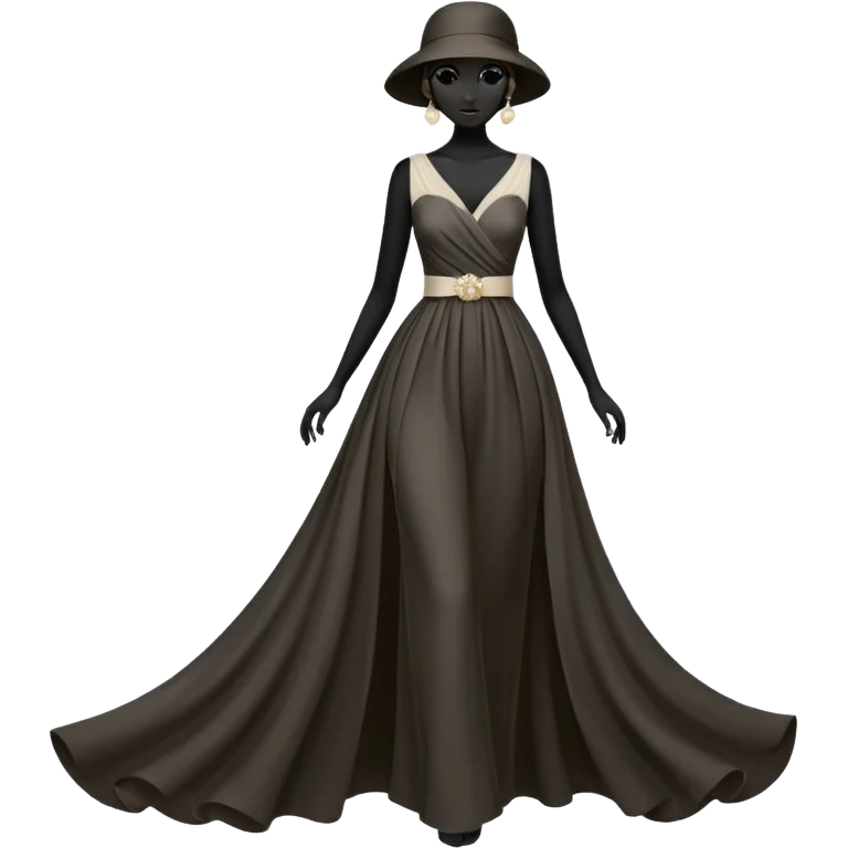 fashion silhouette ivory emoji