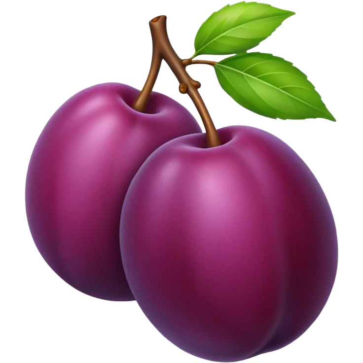 Plum emoji