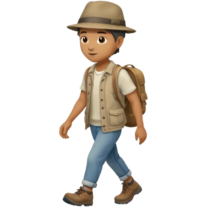 Man on the road  emoji