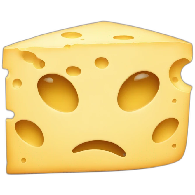 cheese sad face emoji