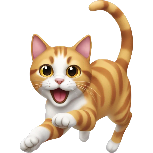Cat having zoomies  emoji