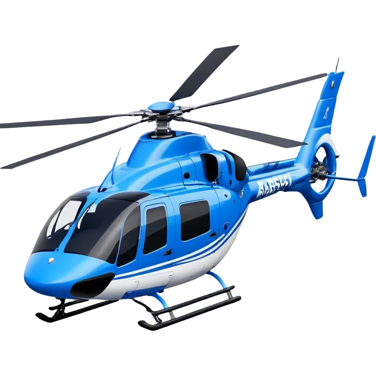 Eurocopter EC135 - Airbus Helicopters (Model Year: 2020) (Iconic colour: Blue and white) emoji