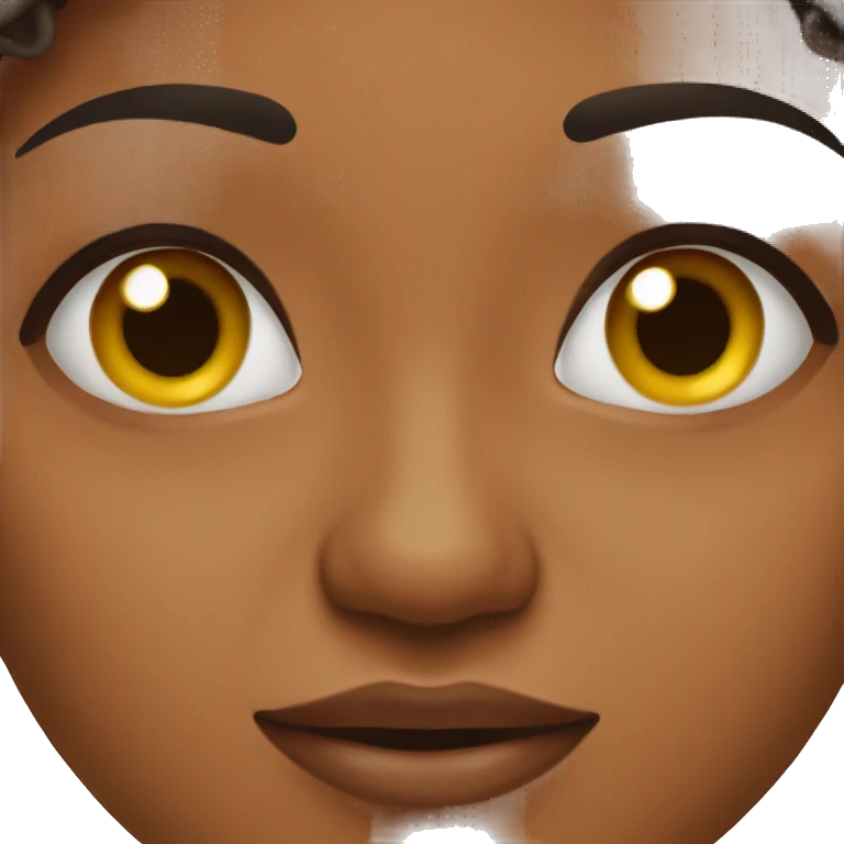 brown girl rolling eyes  emoji
